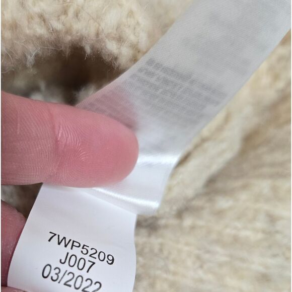 LUCKY BRAND cable knit crew neck wool blend sweater L - Picture 7 of 9